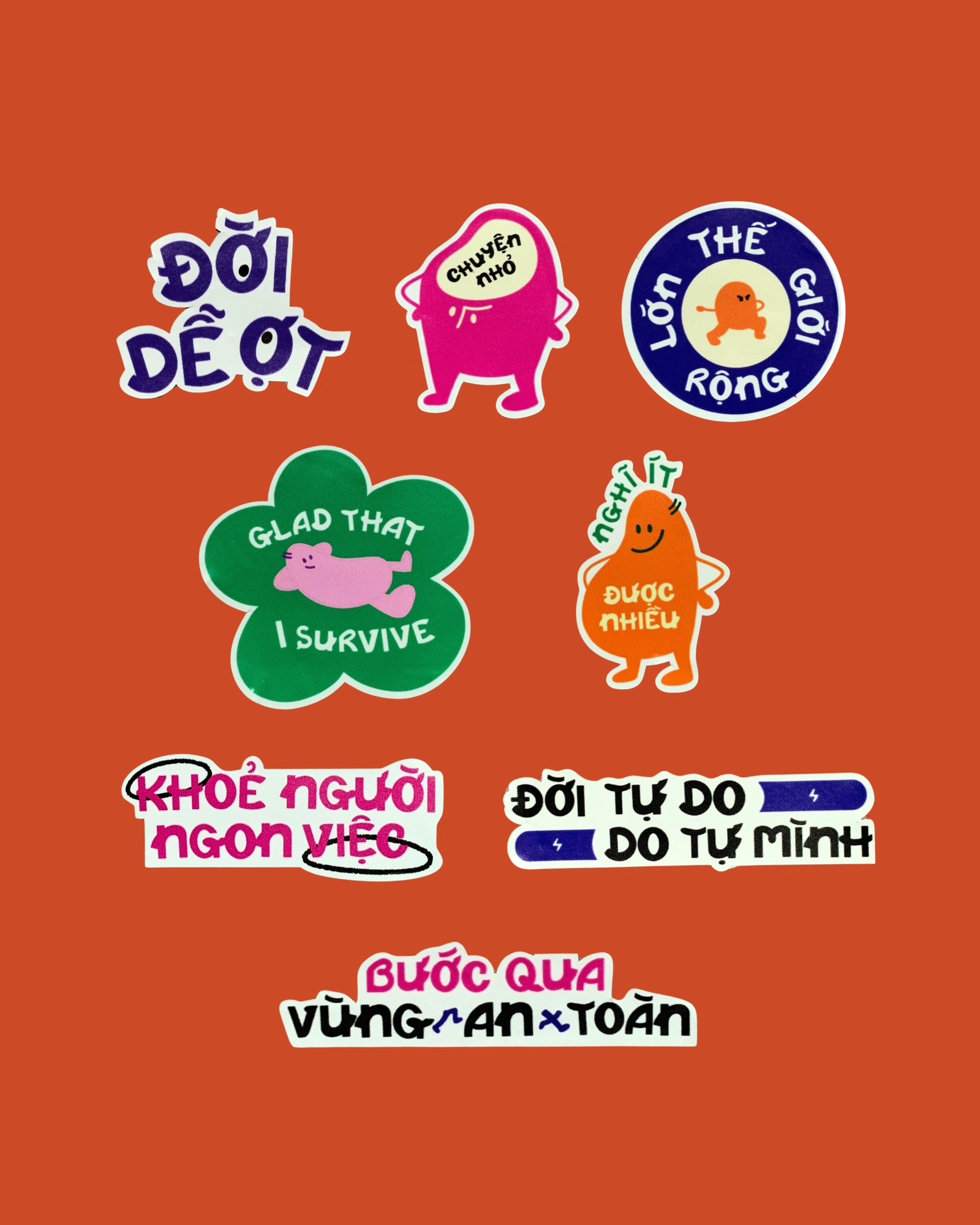 Set sticker 01: Đời Dễ Ợt — ảnh 3