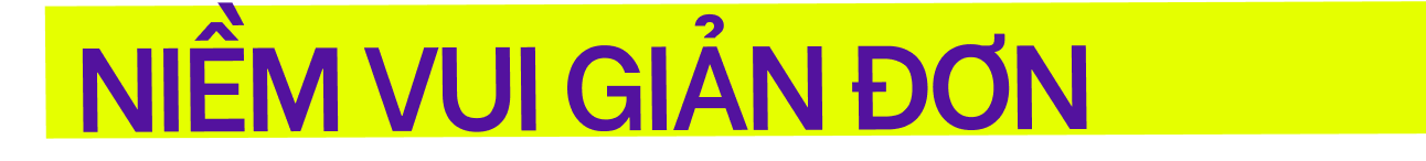 Niềm vui giản đơn